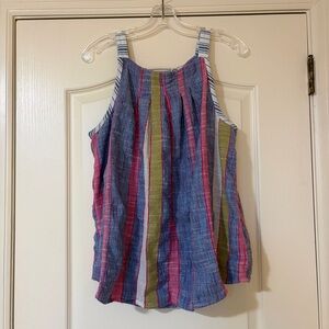 Striped Multicolor Women's Tank Top